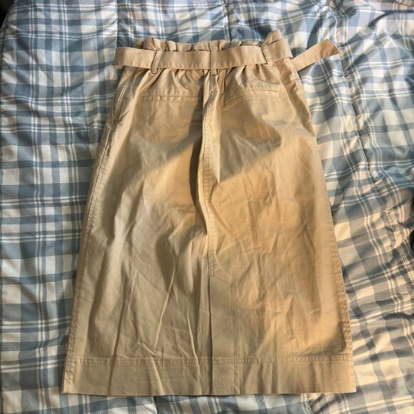 Tan Tie Uniqlo Mid Length Knee Skirt - Picture 2 of 3